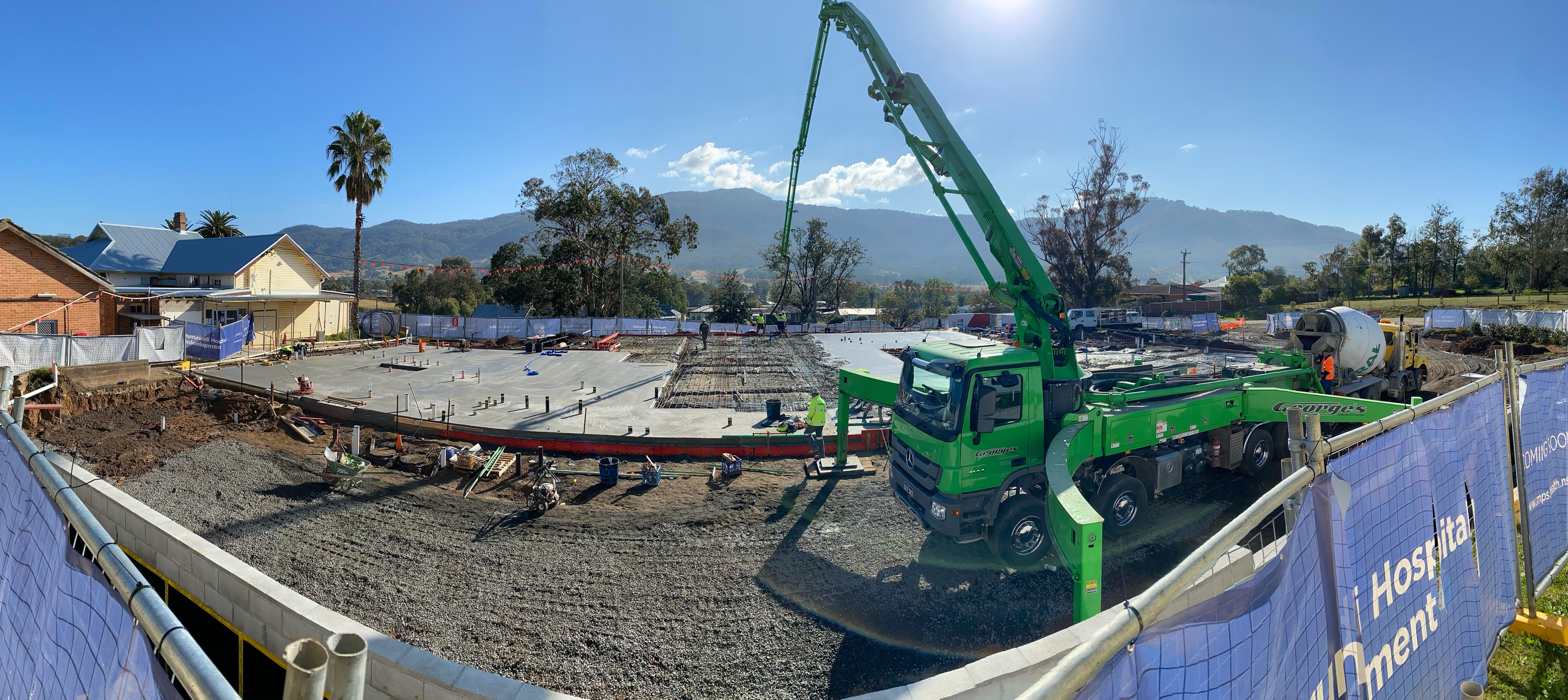 Murrurundi first concrete pour